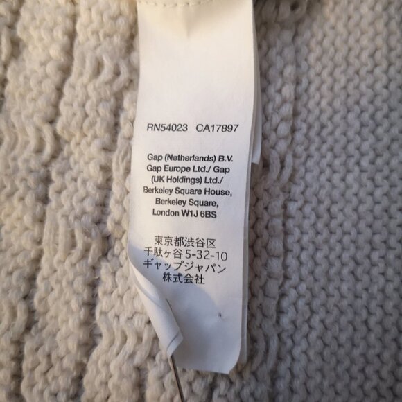 2/$30.00 Mix & Match - Gap Ladies Size Medium Beige Basket Weave Open Cardigan - Picture 8 of 10